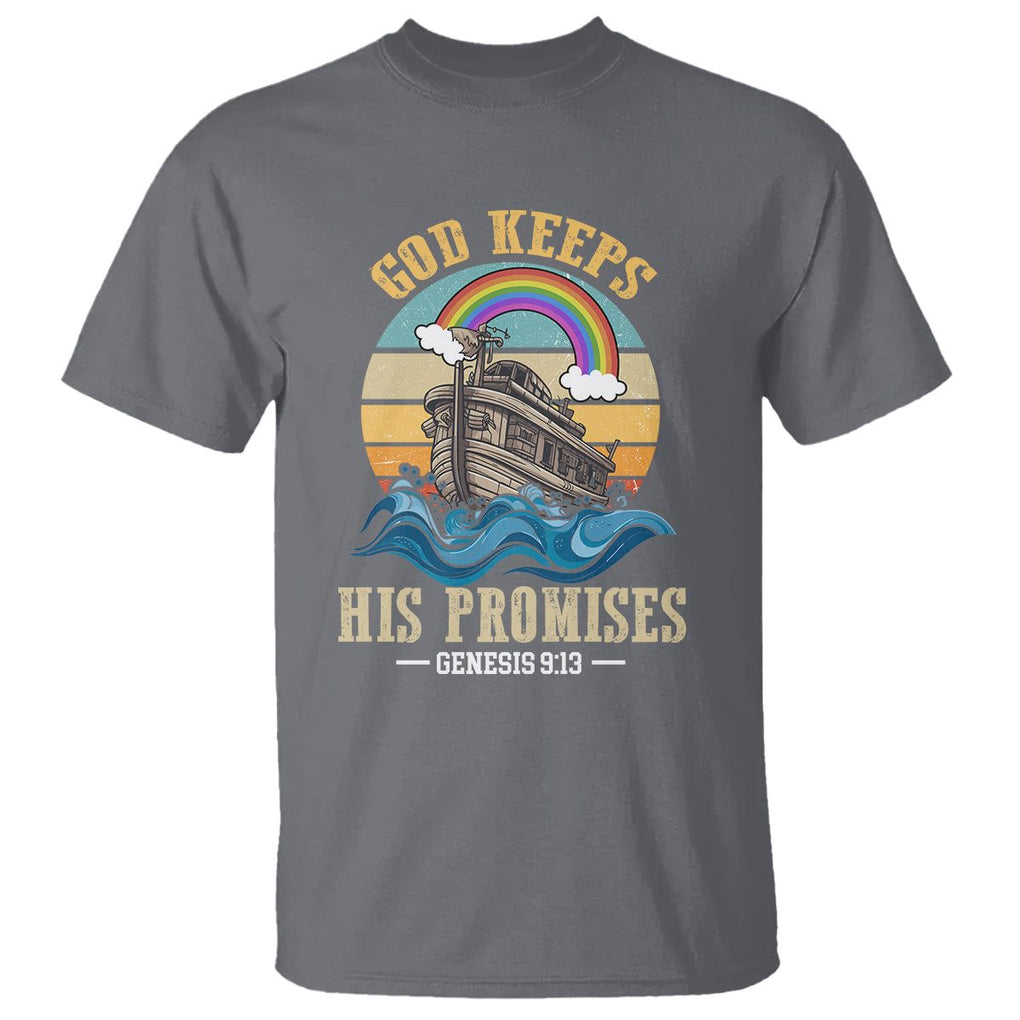 God's Promise T Shirt God Keeps His Promises Genesis 9:13 TS02 Charcoal Printyourwear