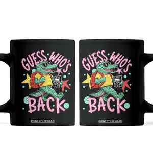 Funny Retro Alligator First Day of School Coffee Mug Guess Who is Back Cute Kids Gift