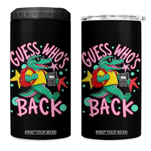 Funny Retro Alligator First Day of School 4 in 1 Can Cooler Tumbler Guess Who is Back Cute Kids Gift