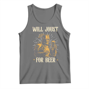 Funny Medieval Knight  Drinking Festival Humor Tank Top Will Joust For Beer Renaissance Faire