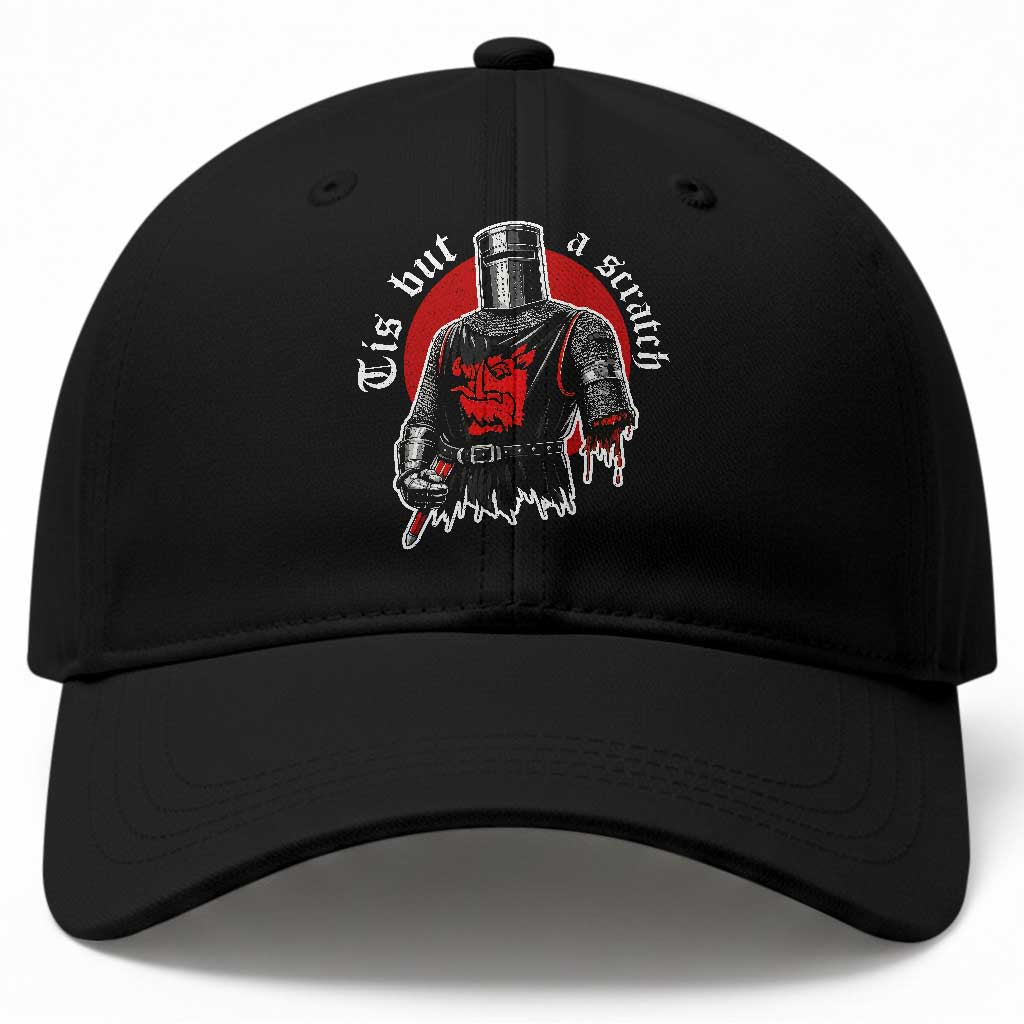 Funny One Arm Knight Medieval Baseball Cap Tis But A Scratch Classic Dark Humor Parody TS02 Print Your Wear