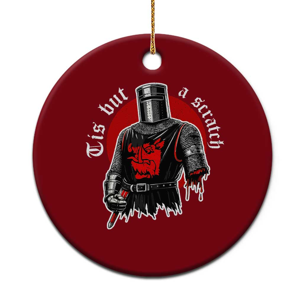 Funny One Arm Knight Medieval Ceramic Ornament Tis But A Scratch Classic Dark Humor Parody TS02 1pc Red Print Your Wear
