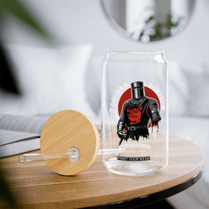 Funny One Arm Knight Medieval Glass Can Tis But A Scratch Classic Dark Humor Parody