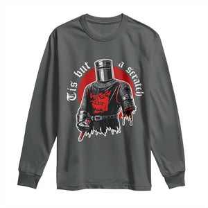Funny One Arm Knight Medieval Long Sleeve Shirt Tis But A Scratch Classic Dark Humor Parody
