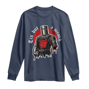 Funny One Arm Knight Medieval Long Sleeve Shirt Tis But A Scratch Classic Dark Humor Parody