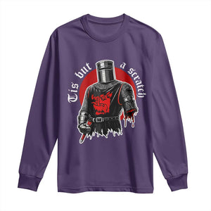Funny One Arm Knight Medieval Long Sleeve Shirt Tis But A Scratch Classic Dark Humor Parody