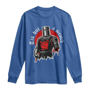 Funny One Arm Knight Medieval Long Sleeve Shirt Tis But A Scratch Classic Dark Humor Parody