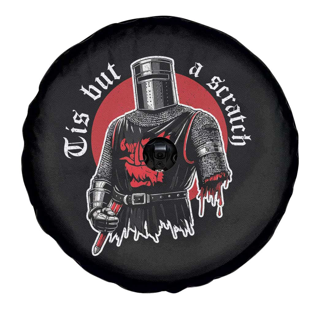 Funny One Arm Knight Medieval Spare Tire Cover Tis But A Scratch Classic Dark Humor Parody