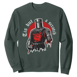 Funny One Arm Knight Medieval Sweatshirt Tis But A Scratch Classic Dark Humor Parody