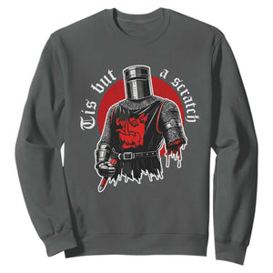Funny One Arm Knight Medieval Sweatshirt Tis But A Scratch Classic Dark Humor Parody