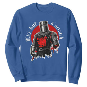Funny One Arm Knight Medieval Sweatshirt Tis But A Scratch Classic Dark Humor Parody