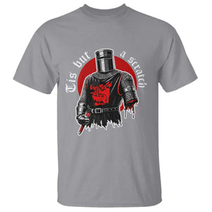 Funny One Arm Knight Medieval T Shirt Tis But A Scratch Classic Dark Humor Parody