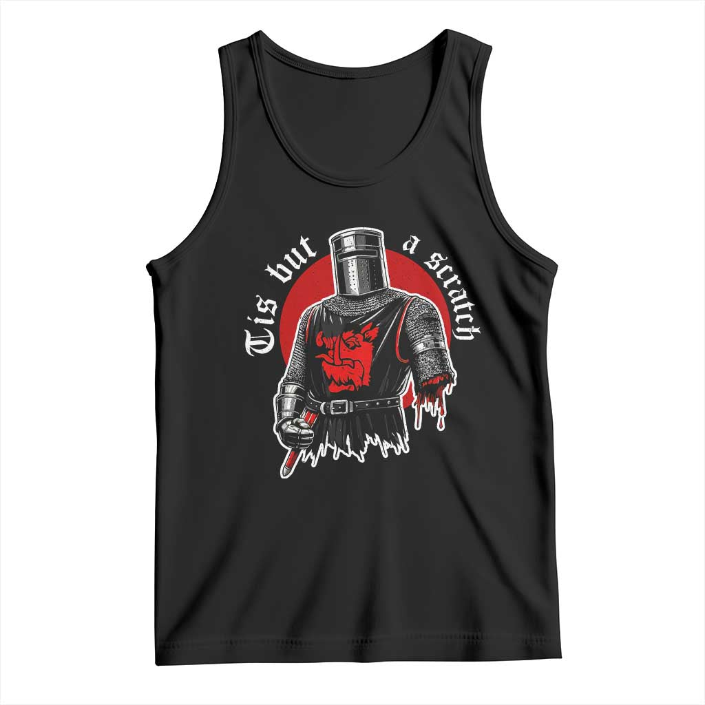 Funny One Arm Knight Medieval Tank Top Tis But A Scratch Classic Dark Humor Parody TS02 Black Print Your Wear