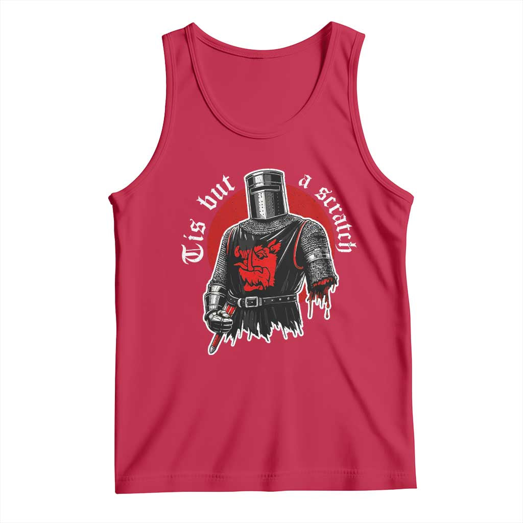 Funny One Arm Knight Medieval Tank Top Tis But A Scratch Classic Dark Humor Parody