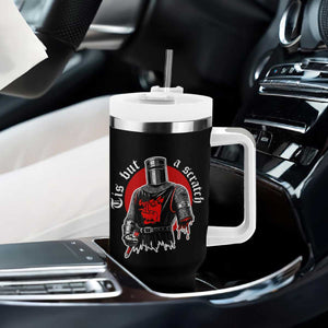 Funny One Arm Knight Medieval Tumbler With Handle Tis But A Scratch Classic Dark Humor Parody