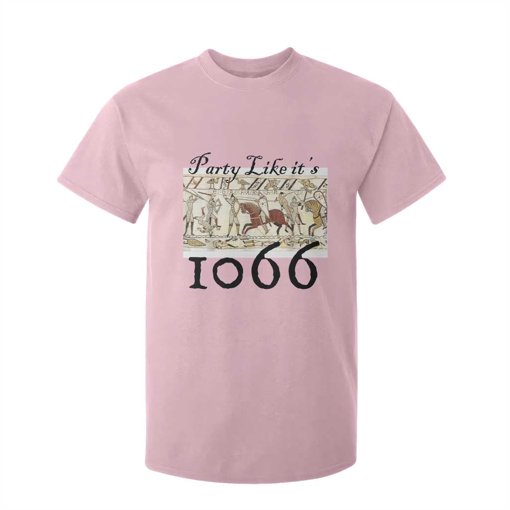 Funny Medieval Humor Battle of Hastings T Shirt For Kid Party Like Its 1066 Historic Bayeux Tapestry Graphic