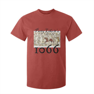Funny Medieval Humor Battle of Hastings T Shirt For Kid Party Like Its 1066 Historic Bayeux Tapestry Graphic