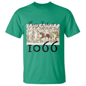 Funny Medieval Humor Battle of Hastings T Shirt Party Like Its 1066 Historic Bayeux Tapestry Graphic