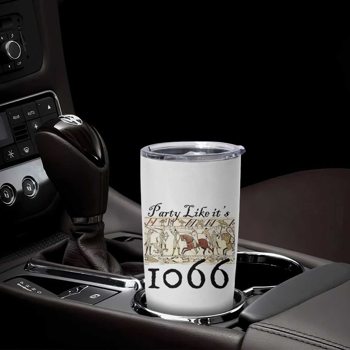 Funny Medieval Humor Battle of Hastings Tumbler Cup Party Like Its 1066 Historic Bayeux Tapestry Graphic