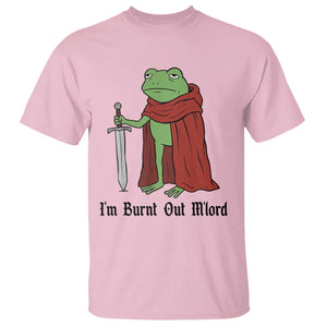 Funny Medieval Frog Knight Fantasy Sword Meme T Shirt Im Burnt Out Mlord Fantasy Meme