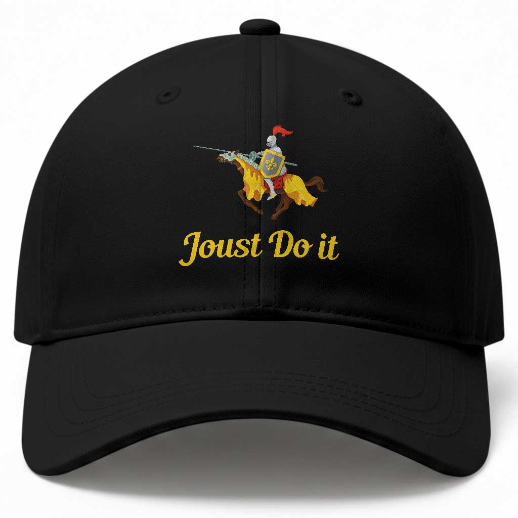 Funny Joust Do It Medieval Knight Horse Graphic Baseball Cap Jousting Renaissance Faire Parody TS02 Print Your Wear