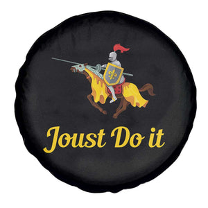 Funny Joust Do It Medieval Knight Horse Graphic Spare Tire Cover Jousting Renaissance Faire Parody
