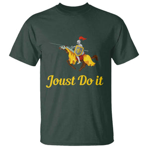 Funny Joust Do It Medieval Knight Horse Graphic T Shirt Jousting Renaissance Faire Parody