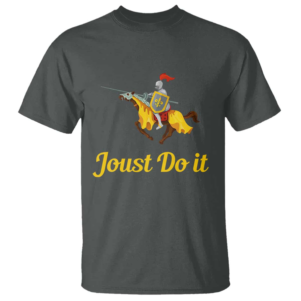 Funny Joust Do It Medieval Knight Horse Graphic T Shirt Jousting Renaissance Faire Parody