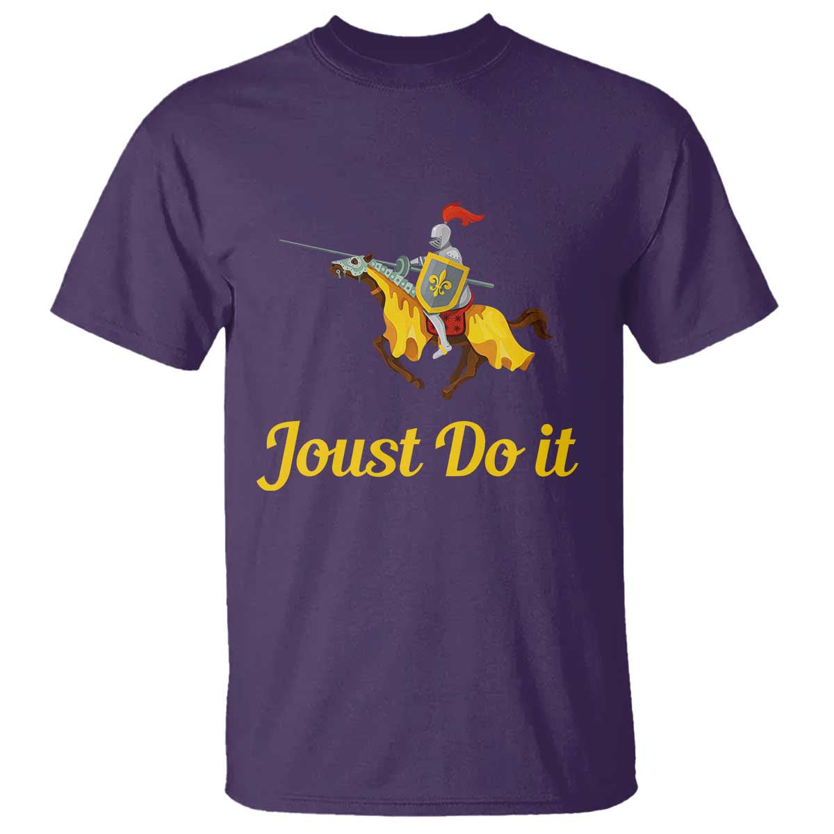Funny Joust Do It Medieval Knight Horse Graphic T Shirt Jousting Renaissance Faire Parody
