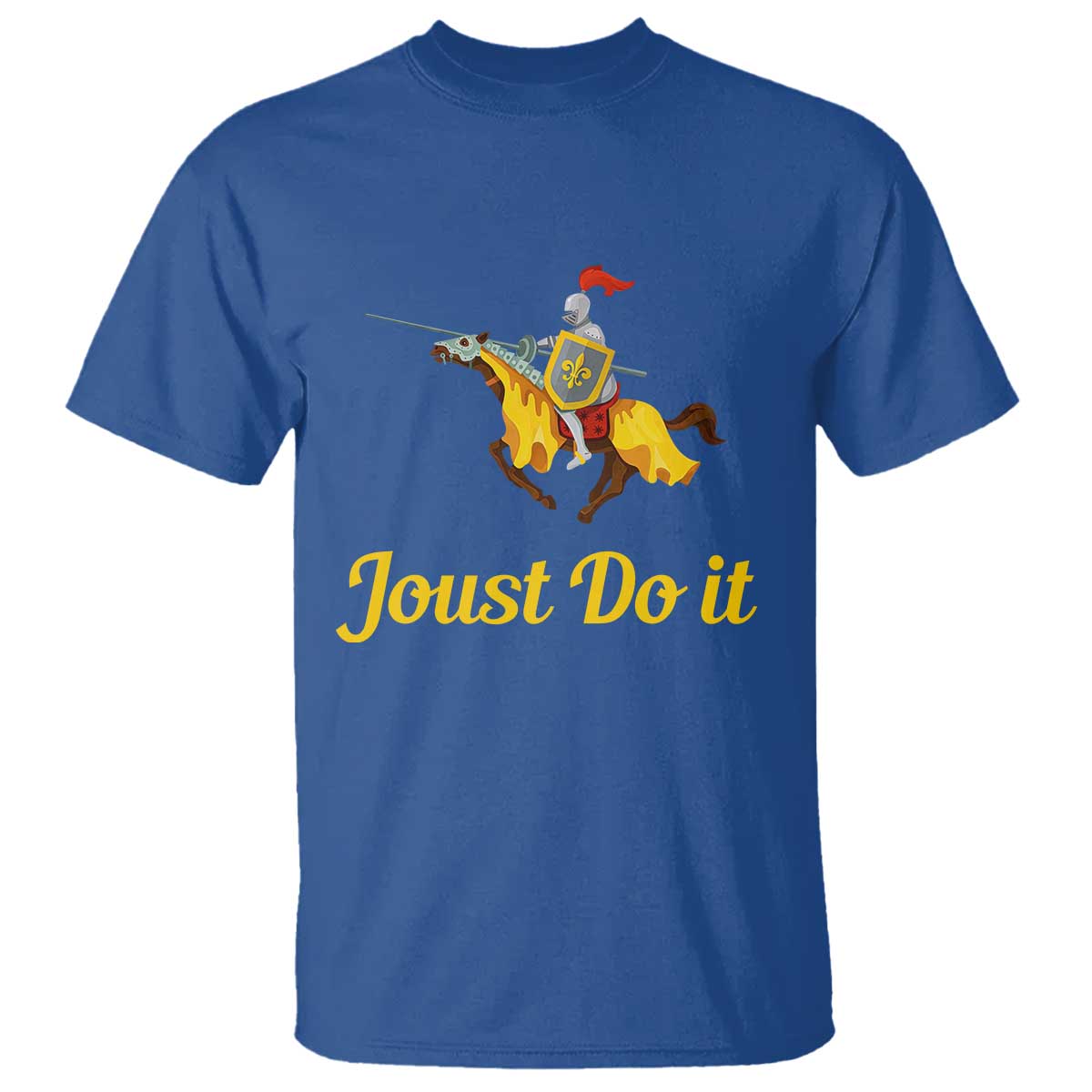 Funny Joust Do It Medieval Knight Horse Graphic T Shirt Jousting Renaissance Faire Parody