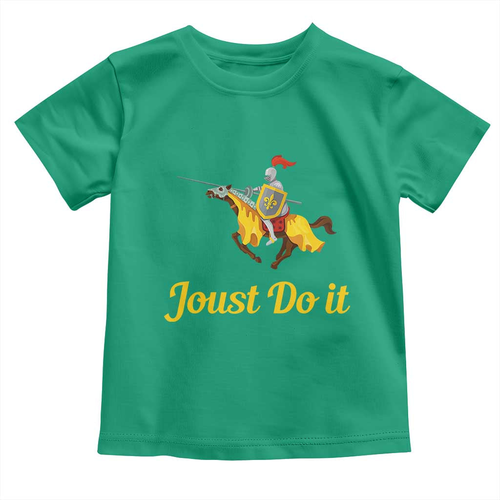Funny Joust Do It Medieval Knight Horse Graphic Toddler T Shirt Jousting Renaissance Faire Parody