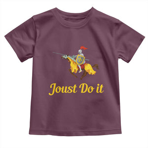 Funny Joust Do It Medieval Knight Horse Graphic Toddler T Shirt Jousting Renaissance Faire Parody