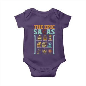 The Epic Sagas Ancient Greek Mythology Graphic Baby Onesie Odysseus Journey Odyssey History Lover Gift
