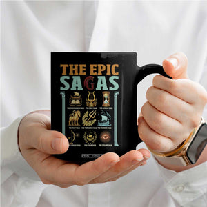 The Epic Sagas Ancient Greek Mythology Graphic Coffee Mug Odysseus Journey Odyssey History Lover Gift