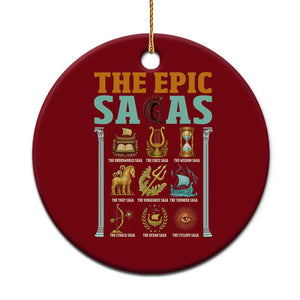 The Epic Sagas Ancient Greek Mythology Graphic Ceramic Ornament Odysseus Journey Odyssey History Lover Gift