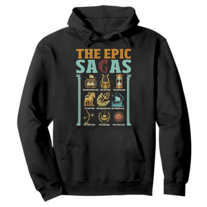The Epic Sagas Ancient Greek Mythology Graphic Hoodie Odysseus Journey Odyssey History Lover Gift