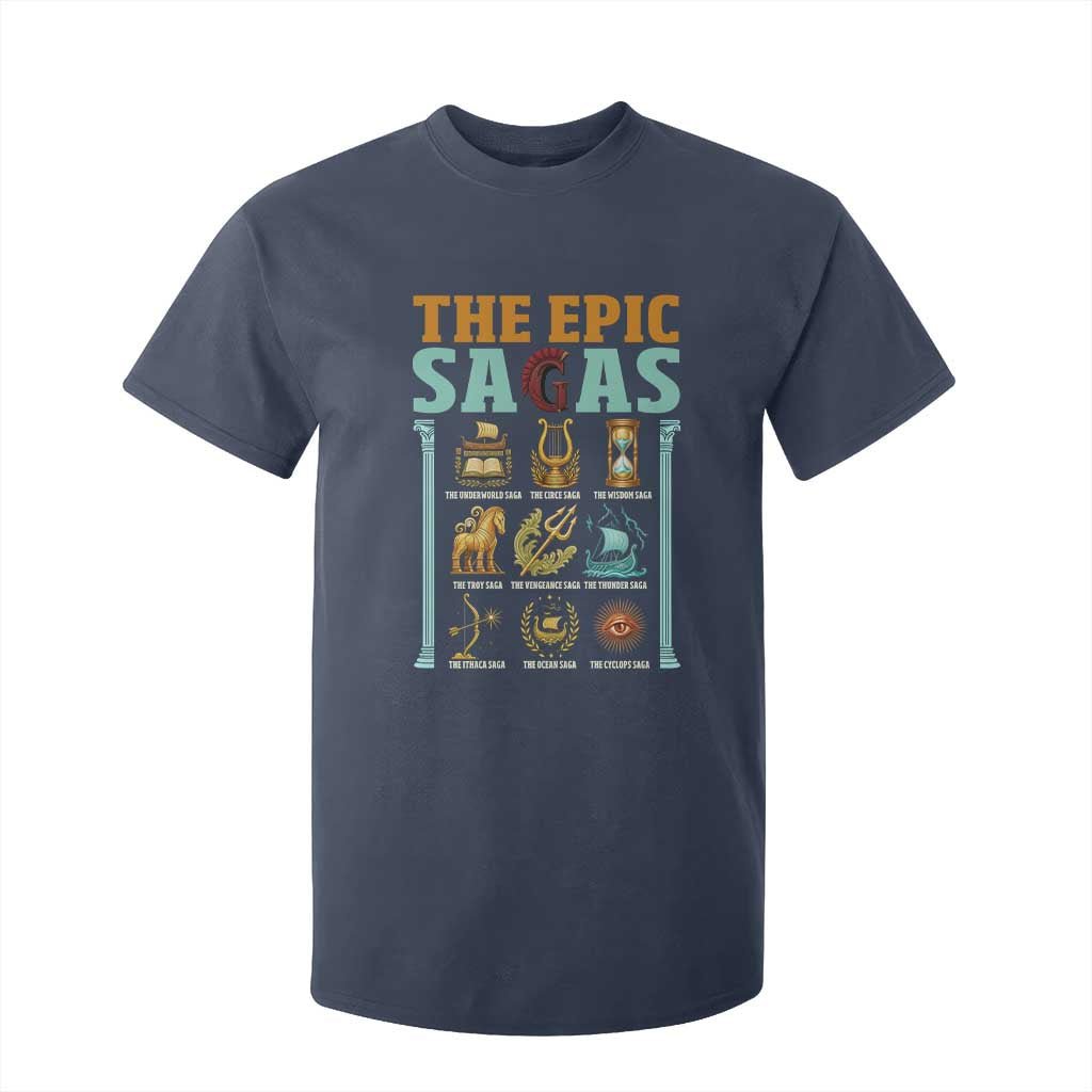 The Epic Sagas Ancient Greek Mythology Graphic T Shirt For Kid Odysseus Journey Odyssey History Lover Gift