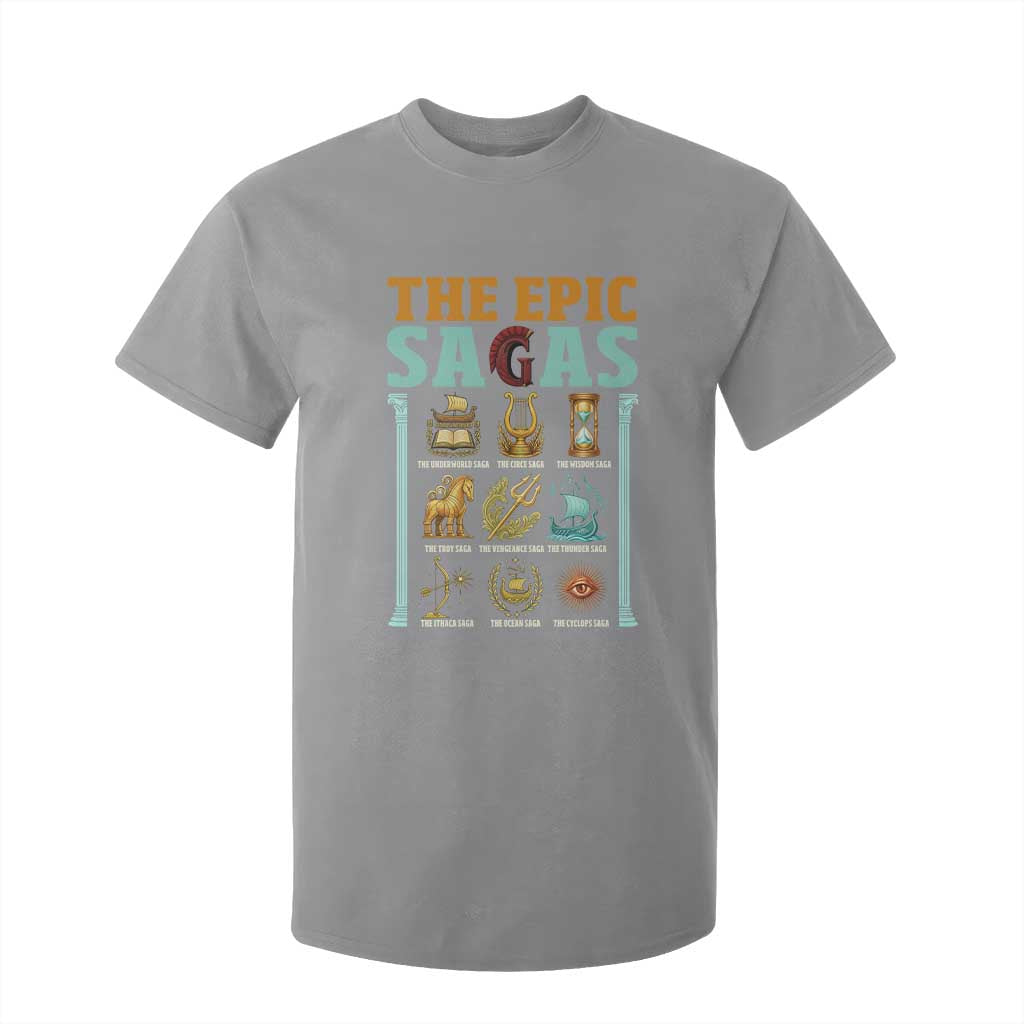 The Epic Sagas Ancient Greek Mythology Graphic T Shirt For Kid Odysseus Journey Odyssey History Lover Gift