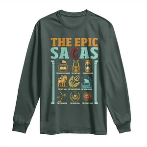 The Epic Sagas Ancient Greek Mythology Graphic Long Sleeve Shirt Odysseus Journey Odyssey History Lover Gift