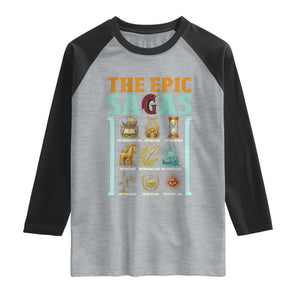 The Epic Sagas Ancient Greek Mythology Graphic Raglan Shirt Odysseus Journey Odyssey History Lover Gift