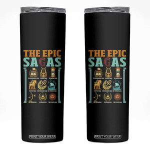 The Epic Sagas Ancient Greek Mythology Graphic Skinny Tumbler Odysseus Journey Odyssey History Lover Gift