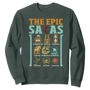 The Epic Sagas Ancient Greek Mythology Graphic Sweatshirt Odysseus Journey Odyssey History Lover Gift