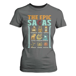 The Epic Sagas Ancient Greek Mythology Graphic T Shirt For Women Odysseus Journey Odyssey History Lover Gift