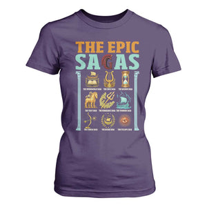 The Epic Sagas Ancient Greek Mythology Graphic T Shirt For Women Odysseus Journey Odyssey History Lover Gift