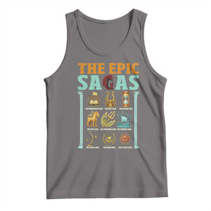The Epic Sagas Ancient Greek Mythology Graphic Tank Top Odysseus Journey Odyssey History Lover Gift