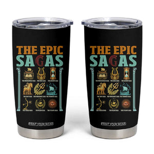 The Epic Sagas Ancient Greek Mythology Graphic Tumbler Cup Odysseus Journey Odyssey History Lover Gift