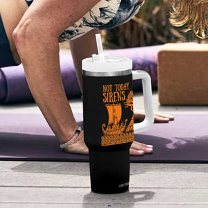 Not Today Sirens Funny Odysseus Journey Parody Tumbler With Handle Greek Mythology Epic Odyssey History Lover Gift