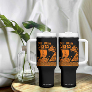 Not Today Sirens Funny Odysseus Journey Parody Tumbler With Handle Greek Mythology Epic Odyssey History Lover Gift
