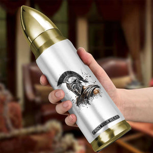Ancient Spartan Warrior Watercolor Splatter Graphic Bullet Tumbler Greek Mythology Enthusiast History Gift