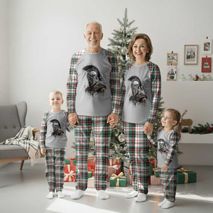 Ancient Spartan Warrior Watercolor Splatter Graphic Plaid Pajama Set Greek Mythology Enthusiast History Gift